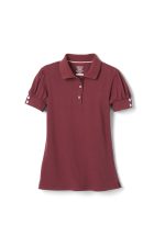 Short Sleeve Jersey Polo with Rhinestone Buttons – FINAL SALE