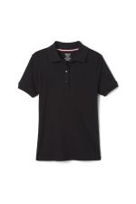 Short Sleeve Fitted Interlock Polo with Picot Collar (Feminine Fit)