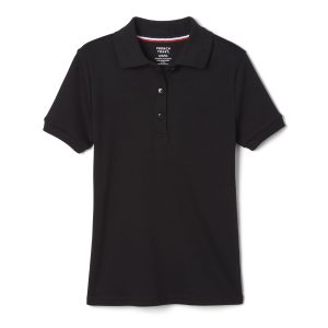 Short Sleeve Fitted Interlock Polo with Picot Collar (Feminine Fit)