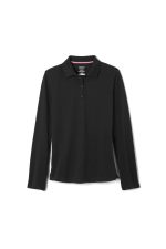 Long Sleeve Fitted Stretch Pique Polo (Feminine Fit)
