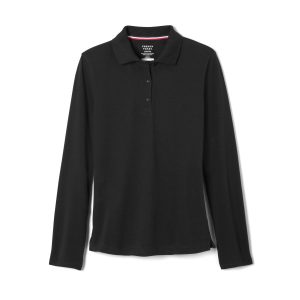 Long Sleeve Fitted Stretch Pique Polo (Feminine Fit)