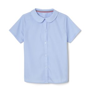 Short Sleeve Peter Pan Collar Blouse