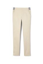Girls’ Pull-On Skinny Fit Stretch Twill Pant with Striped Elastic Waistband – FINAL SALE
