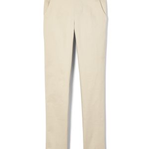 Girls’ Pull-On Skinny Fit Stretch Twill Pant with Striped Elastic Waistband – FINAL SALE