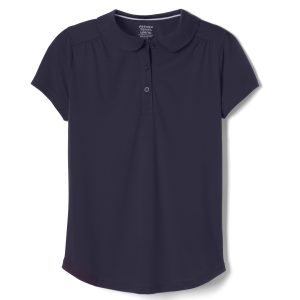 Short Sleeve Performance Polo with Peter Pan Collar