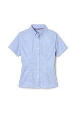 Short Sleeve Fitted Oxford Shirt (Feminine Fit)