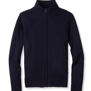 Mock Neck Zip Front Sweater