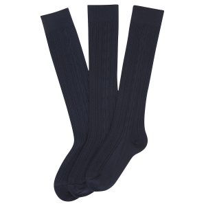 Nylon Cable Knee-High Socks 3-Pack – FINAL SALE