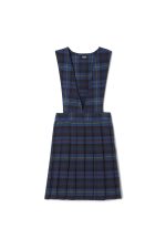V-Neck Pleated Plaid Jumper – FINAL SALE
