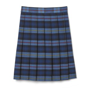 At The Knee Plaid Pleated Skirt – FINAL SALE