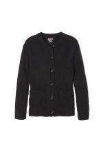 Girls Anti-Pill Crew Neck Cardigan Sweater – FINAL SALE