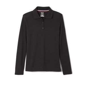 Long Sleeve Feminine Fit Interlock Polo – FINAL SALE