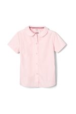 Pink Short Sleeve Peter Pan Blouse – FINAL SALE